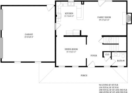 Holbrook Modular Home Floor Plan First Floor